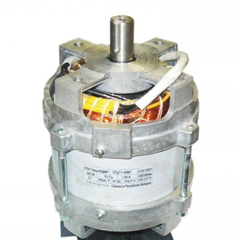 Электродвигатель SEg 71-4A реверс (АИР Е71К4 0,55/1400 D1=14 D20=85 220В IP00) МИМ-80 80-02